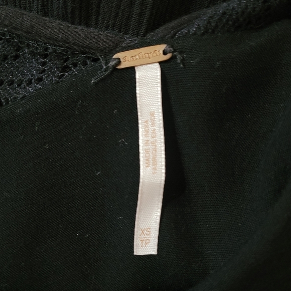Free People Mohave Black Gauze Swing Dress - Picture 7 of 8